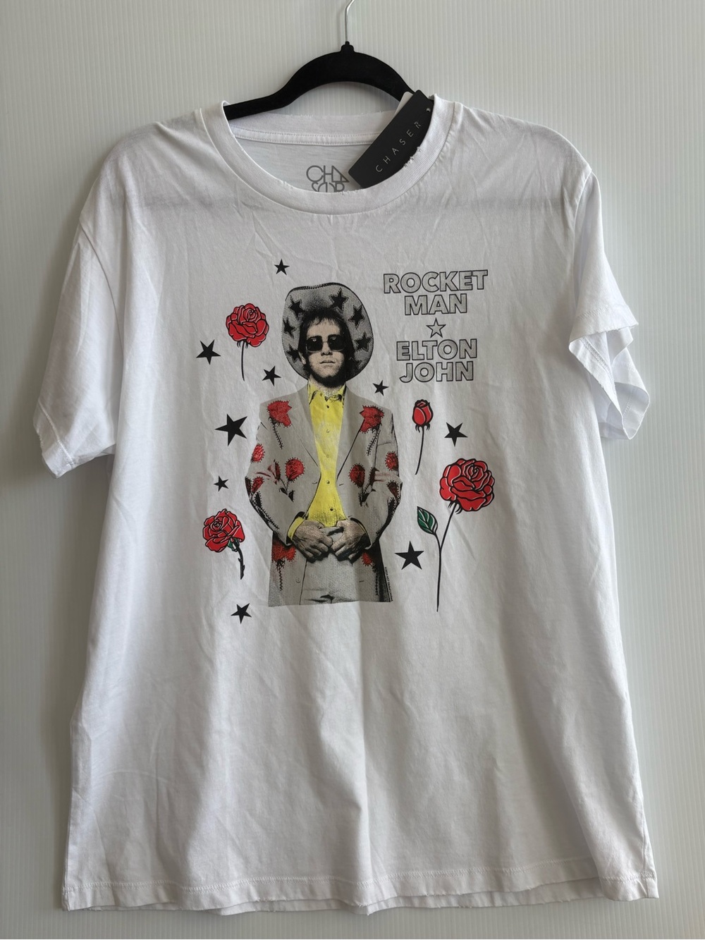 S NEW Chaser Rocket Man- Elton John T-shirt